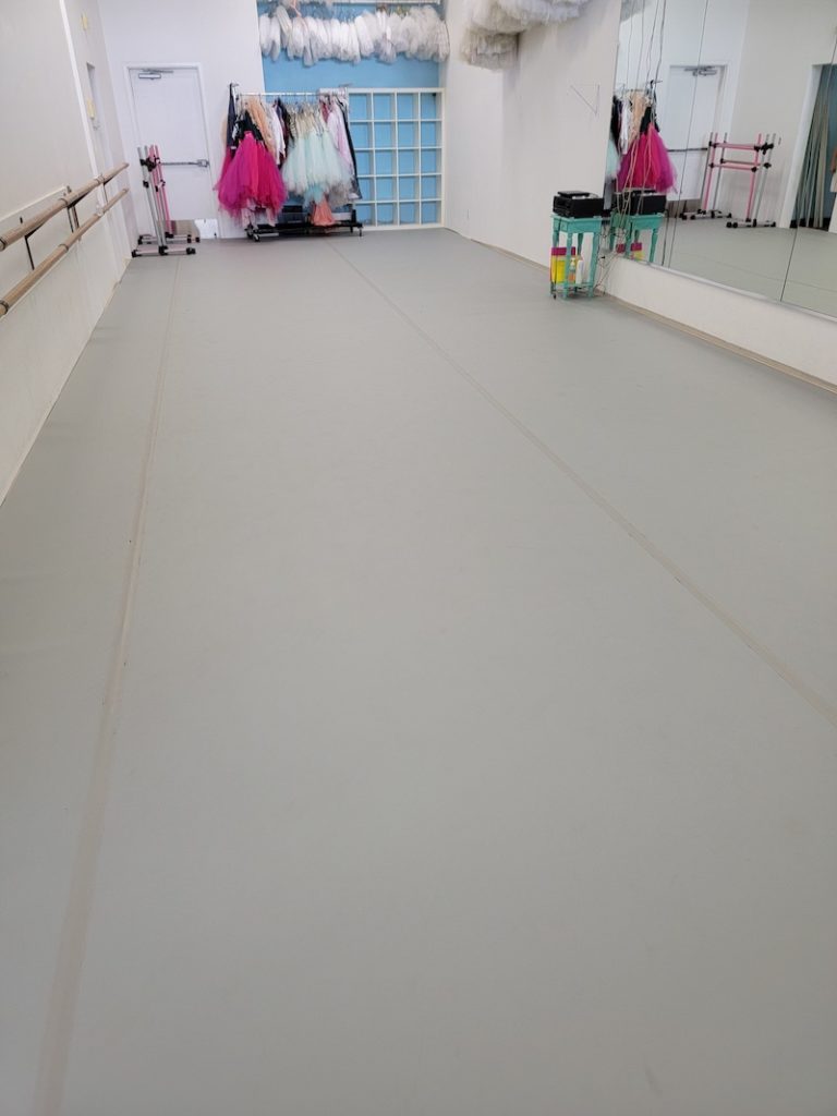 Dance Studio Flooring Partial Flake Epoxy in St. Paul, MN