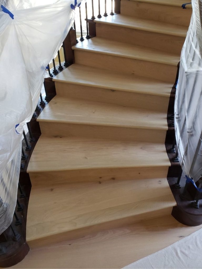 Custom stairs during