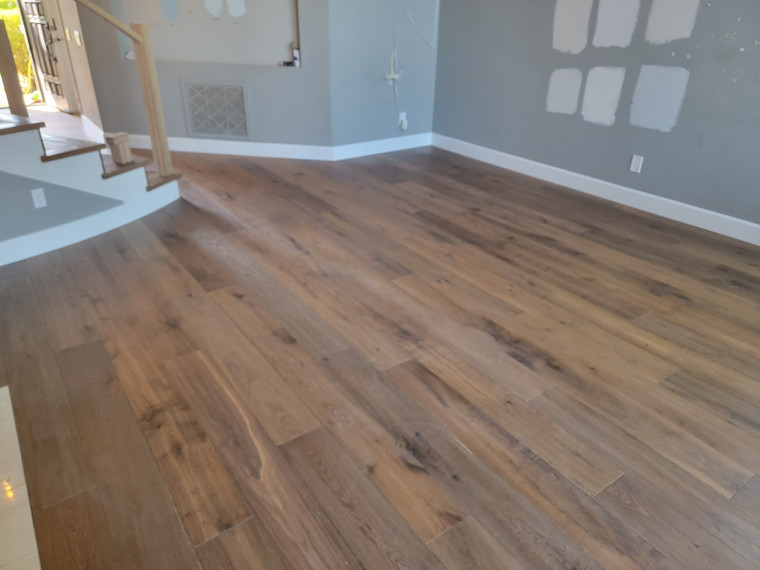 hardwood floor in living room