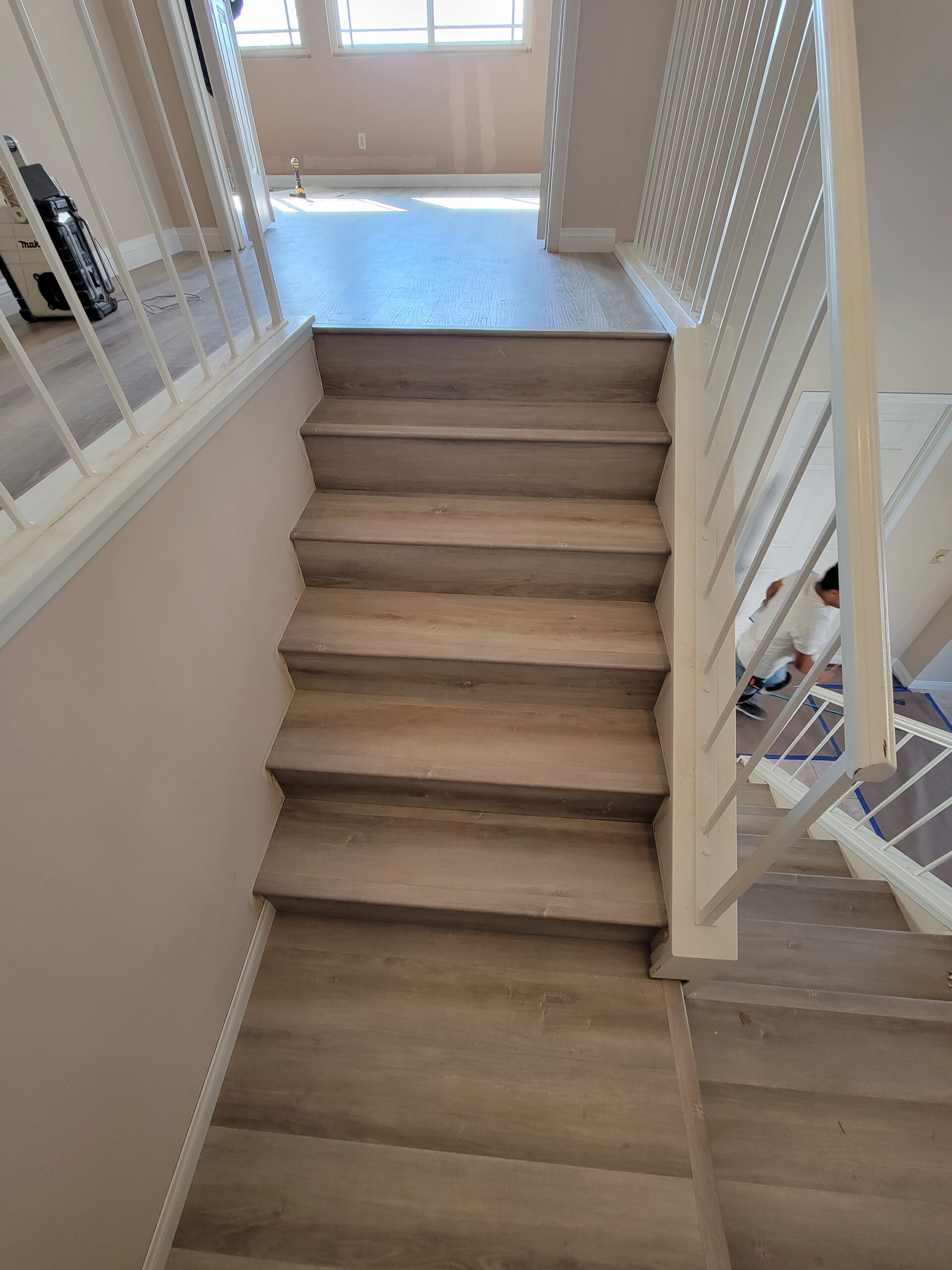 New Stairs with Vinyl Plank Flooring in Carmel Valley - San Diego ...