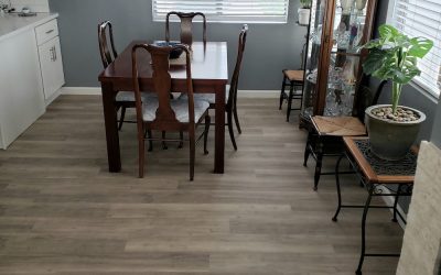 Dining room vinyl plank