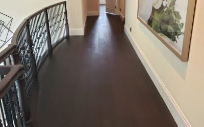 Hallway-Dark Hardwood flooring Meadows Del Mar