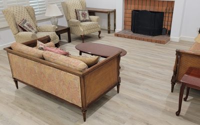 Living room vinyl plank