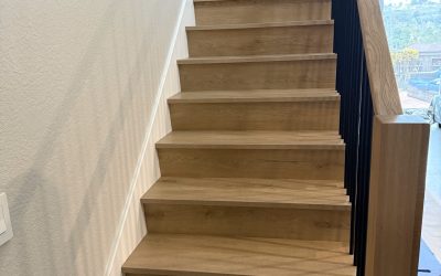 New laminate stairs