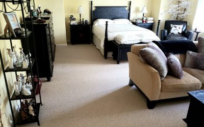 wool carpet in master bedroom